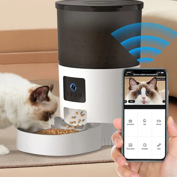Automatic Cat Food Dispenser with Smart Voice Recorder